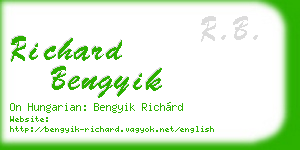 richard bengyik business card